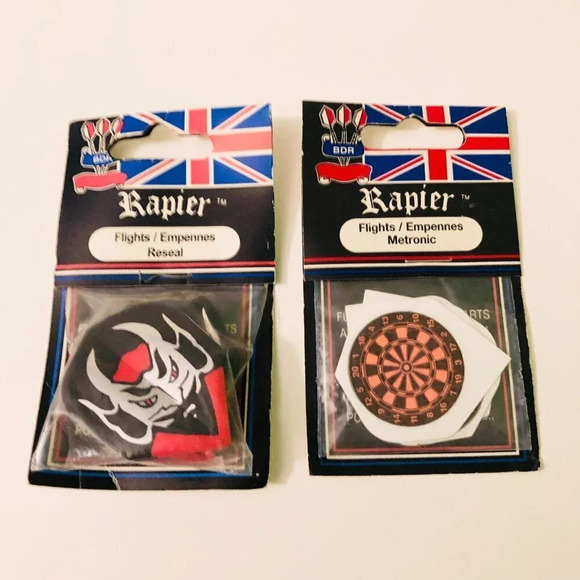 Vtg Rapier Dart Flights 2 Packs Made  in England - Picture 14 of 14